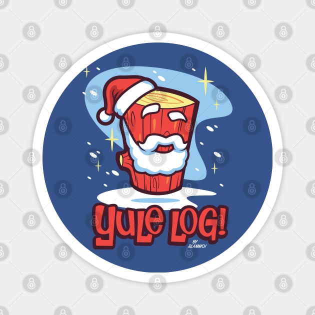 Yule Log by Blammo! Magnet by harebrained